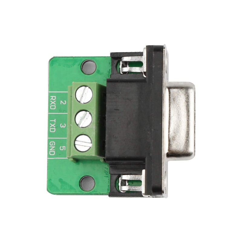 Futheda 2PCS D-sub DB9 Interface Breakout Board Connector 9-pin 2-Row Female RS-232 Serial Port Solderless Terminal Block Adapter - Image 2
